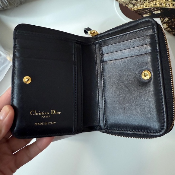 Dior Jolie Scarlet Walllet Black Leather Card Holder - Picture 11 of 17